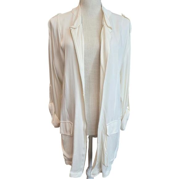 JLuxabel NWT Zip-up Cream Jacket Dress Sz Small - Picture 4 of 15